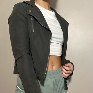 drag gray polyester jacket